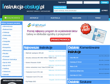 Tablet Screenshot of instrukcja-obslugi.pl